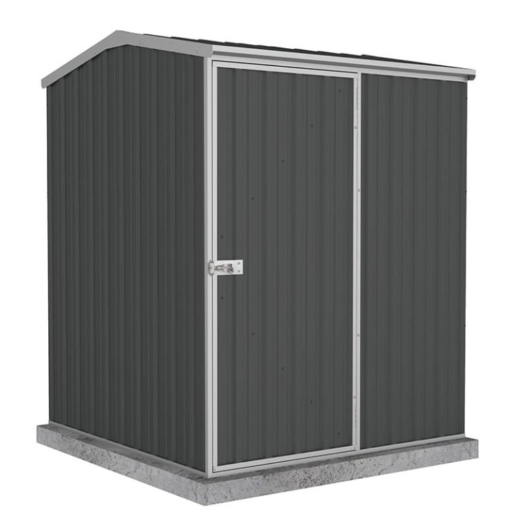 5' x 5' Absco Premier Titanium Reverse Apex Metal Shed - Dark Grey (1.52m x 1.52m)