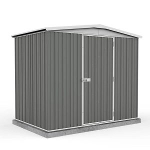 7'5 x 5' Absco Regent Apex Metal Shed - Grey (2.26m x 1.44m)