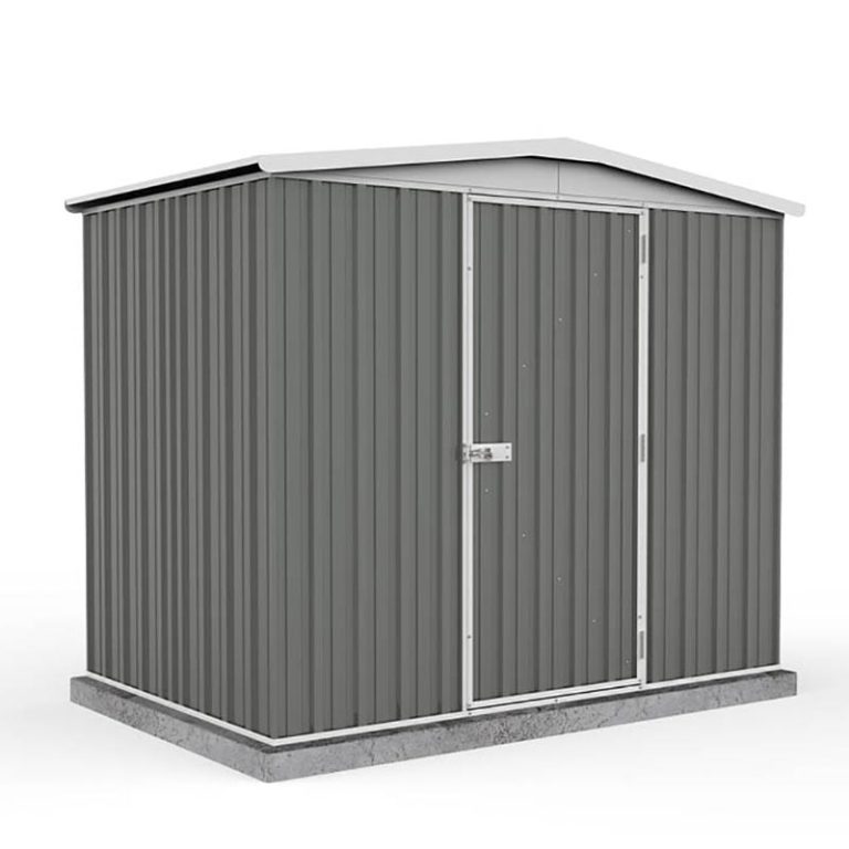 7'5 x 5' Absco Regent Apex Metal Shed - Grey (2.26m x 1.44m)