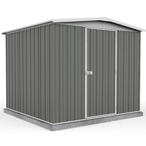 7'5 x 7' Absco Regent Apex Metal Shed - Grey (2.26m x 2.18m)