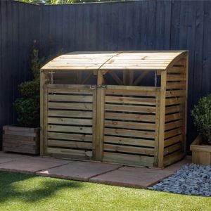 Adley Pressure Treated Double Bin Store