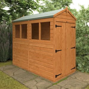 Redlands 4' x 8' Double Door Shiplap Modular Apex Shed