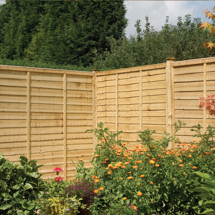 Rowlinson 6' x 3' Pressure Treated Lap Fence Panel