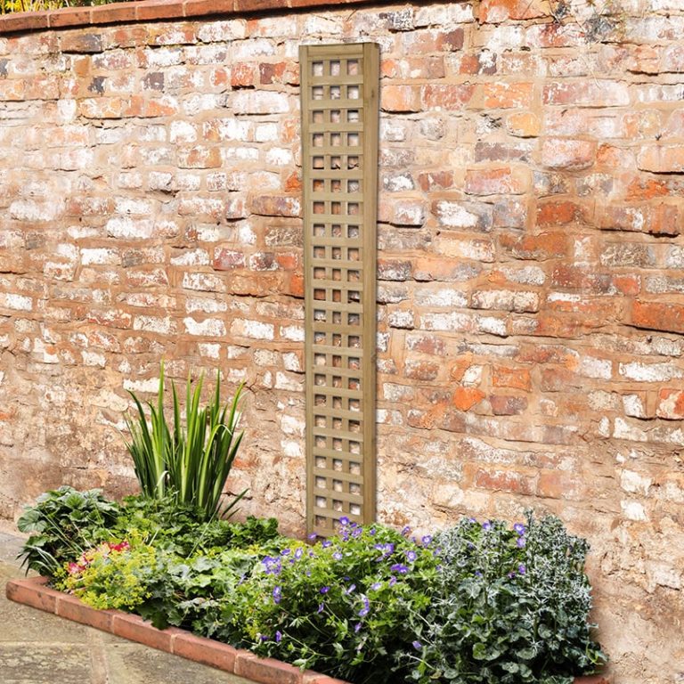 Forest 6' x 1' Premium Framed Decorative Contemporary Square Garden Trellis (1.8m x 0.3m)