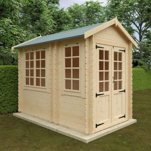 Redlands 6' x 10' Cypress Log Cabin