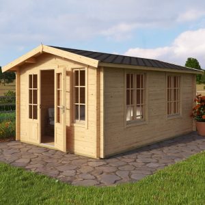 Greenway 3m x 4.8m Arden Log Cabin - 44mm