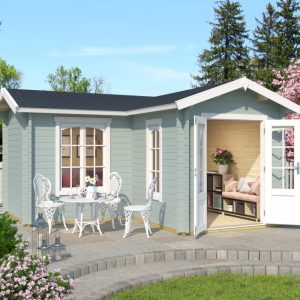 Greenway 4m x 4m Newborough Log Cabin - 44mm