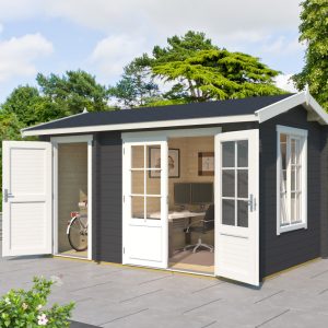 Greenway 3.9m x 2.4m Alice Log Cabin - 44mm