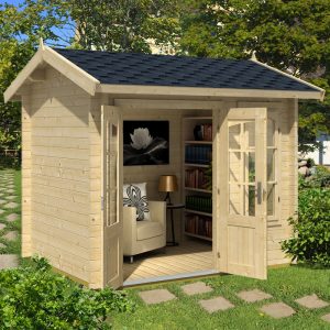 Greenway 2.5m x 2m Mini Elizabeth Log Cabin - 44mm