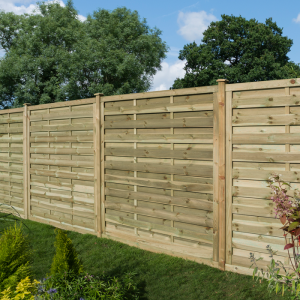 Rowlinson 6' x 5' Horizontal Weave Fence Panel