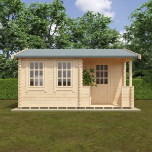 Redlands 4.8m x 4.2m Bellerive Log Cabin