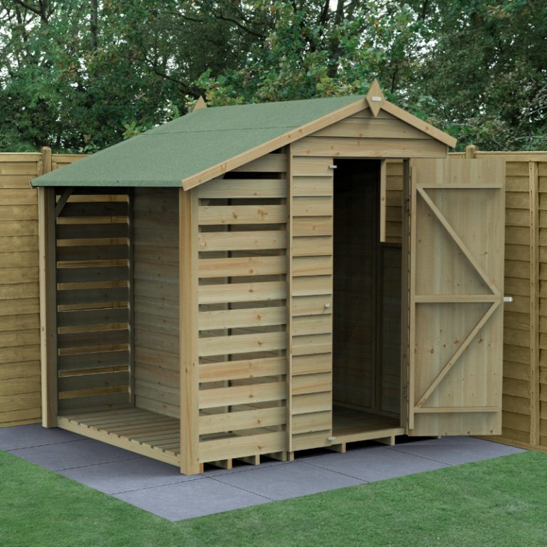 Hartwood Life Time 4' x 6' Pressure Treated Overlap Lean-To Apex Shed