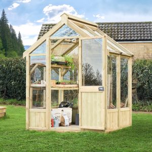 Hartwood 6' x 5' Pressure Treated Modular Vale Greenhouse