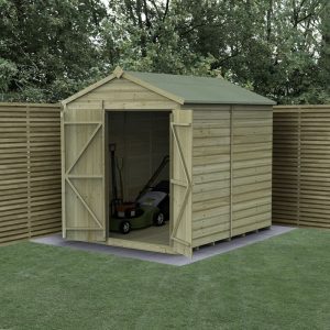 Hartwood 6' x 8' Pressure Treated Double Door Windowless Shiplap Apex Shed