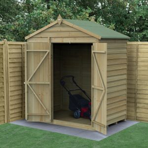 Hartwood Life Time 6' x 4' Double Door Windowless Pressure Treated Overlap Apex Shed