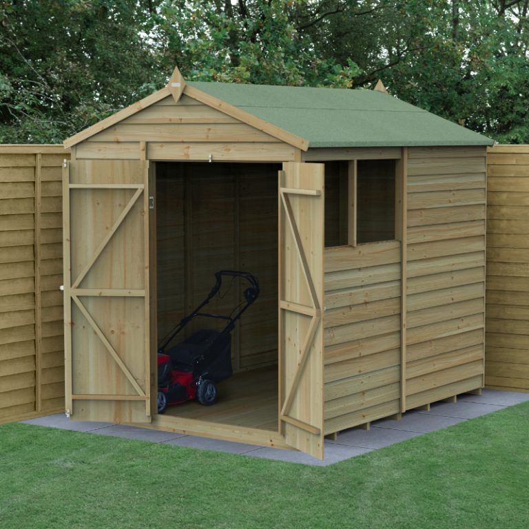 Hartwood Life Time 6' x 8' Double Door Overlap Pressure Treated Apex Shed