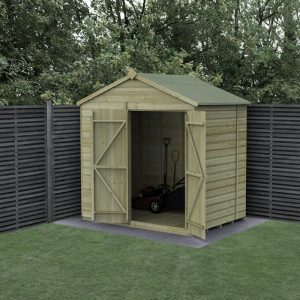 Hartwood 7' x 5' Pressure Treated Double Door Windowless Shiplap Apex Shed