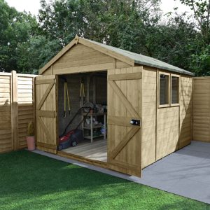 Hartwood 8' x 10' Double Door Premium Tongue & Groove Apex Shed