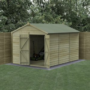 Hartwood 8' x 12' Pressure Treated Double Door Windowless Shiplap Apex Shed