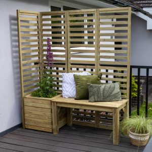 Hartwood Modular Garden Seating With Trellis - Option 1