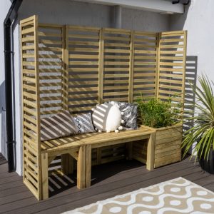 Hartwood Modular Garden Seating With Trellis - Option 2