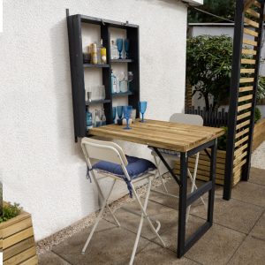 Hartwood Wall Mounted Foldaway Garden Bar