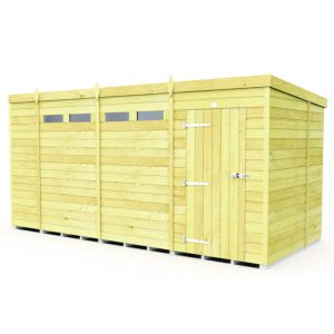 Holt 15' x 7' Pressure Treated Shiplap Modular Pent Security Shed