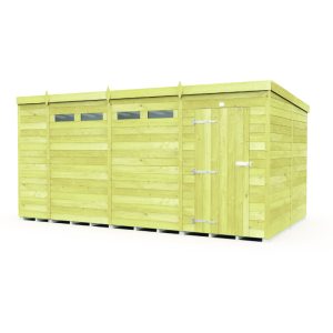 Holt 15' x 8' Pressure Treated Shiplap Modular Pent Security Shed