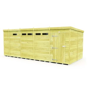 Holt 17' x 8' Pressure Treated Shiplap Modular Pent Security Shed