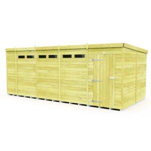 Holt 18' x 8' Pressure Treated Shiplap Modular Pent Security Shed