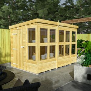 Holt 6' x 10' Pressure Treated Shiplap Modular Pent Potting Shed