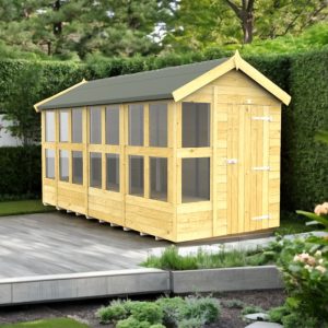 Holt 6' x 14' Pressure Treated Shiplap Modular Apex Potting Shed