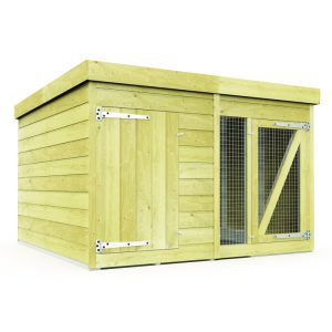 Holt 6' x 6' Pressure Treated Shiplap Dog Kennel And Run