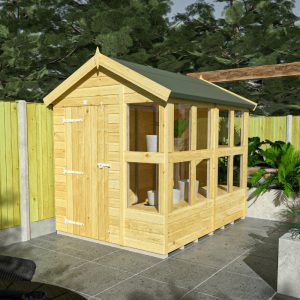 Holt 6' x 8' Pressure Treated Shiplap Modular Apex Potting Shed