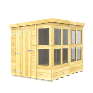 Holt 6' x 8' Pressure Treated Shiplap Modular Pent Potting Shed