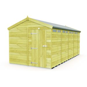 Holt 8' x 18' Pressure Treated Shiplap Modular Apex Security Shed