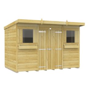 Holt 10' x 6' Handsworth Loglap Pressure Treated Pent Summer Shed