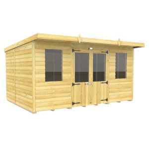 Holt 10' x 7' Alexander Loglap Pressure Treated Pent Summer House