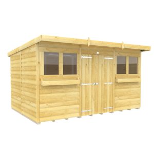 Holt 12' x 8' Handsworth Loglap Pressure Treated Pent Summer Shed