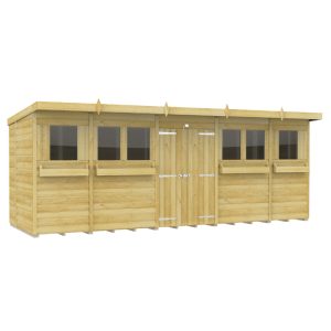 Holt 18' x 6' Handsworth Loglap Pressure Treated Pent Summer Shed