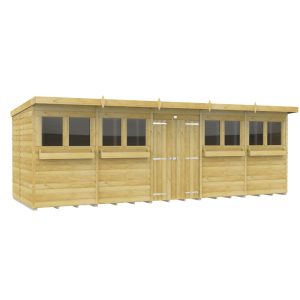 Holt 20' x 7' Handsworth Loglap Pressure Treated Pent Summer Shed