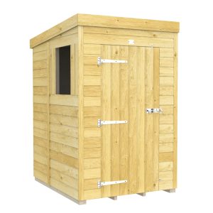 Holt 4' x 5' Pressure Treated Shiplap Modular Pent Shed