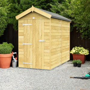 Holt 4' x 7' Pressure Treated Shiplap Modular Apex Shed