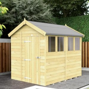 Holt 6' x 8' Pressure Treated Shiplap Modular Apex Shed