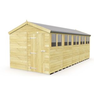 Holt 8' x 20' Pressure Treated Shiplap Modular Apex Shed