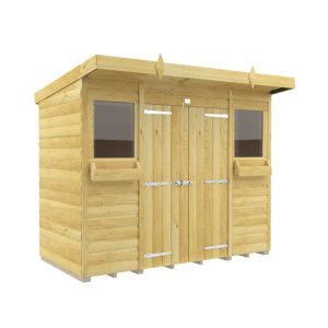 Holt 8' x 4' Handsworth Loglap Pressure Treated Pent Summer Shed