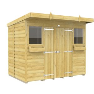 Holt 8' x 5' Handsworth Loglap Pressure Treated Pent Summer Shed