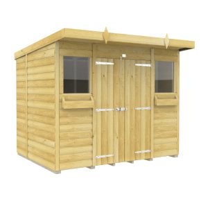 Holt 8' x 6' Handsworth Loglap Pressure Treated Pent Summer Shed