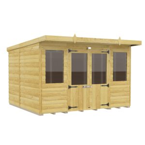 Holt 8' x 7' Alexander Loglap Pressure Treated Pent Summer House