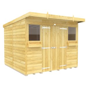 Holt 8' x 8' Handsworth Loglap Pressure Treated Pent Summer Shed